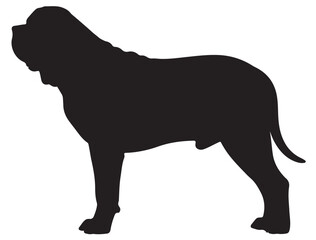 MASTIFF DOG SILHOUETTE