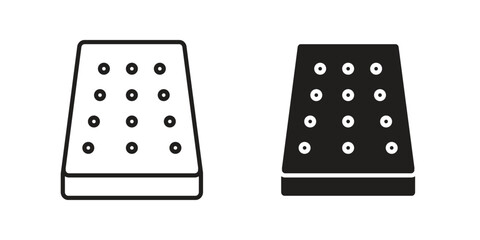 Mattress icon vector, solid illustration, pictogram isolated color editable