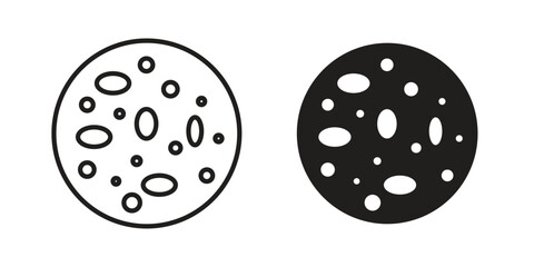 Leukemia icon vector, solid illustration, pictogram isolated color editable