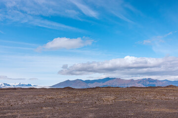 Vulkanische Berglandschaft in Island