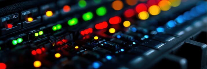 Colorful electronic control panel