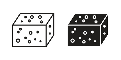 Halva icon vector, solid illustration, pictogram isolated color editable