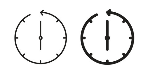 Deadline icon vector, solid illustration, pictogram isolated color editable