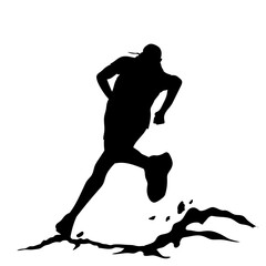 Trail Runner Silhouette