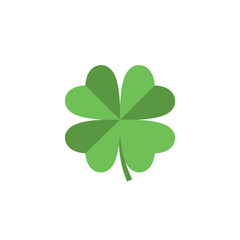 Green Four-Leaf Clover Illustration