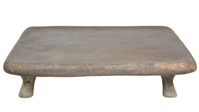 Artisan crafted clay platform studio workshop product showcase indoor close-up view