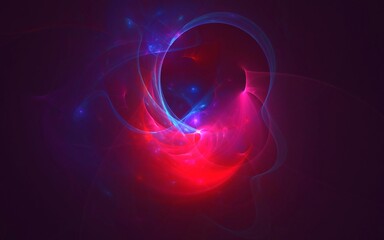 3D rendering abstract Fractal Flame Background. Colorful and Dynamic Digital Art.