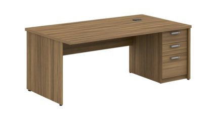 Office desk setup for efficient work environment modern office furniture interior wide angle