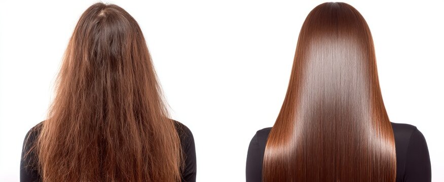 Damaged hair transformed into silky smooth locks