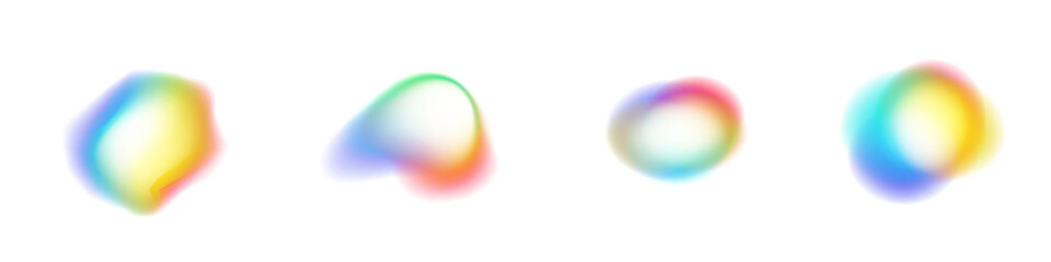 Abstract Gradient Mesh PNG Background with Holographic Blur and Iridescent Liquid Colors