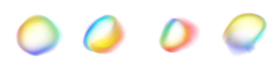 Abstract Gradient Mesh PNG Background with Holographic Blur and Iridescent Liquid Colors
