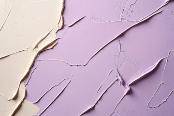 Textured purple gradient resembling a sunset with soft cream accents creating a soothing visual experience in a modern space