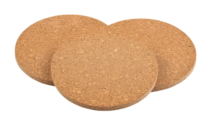 Crafting natural cork coasters home workshop diy project indoor close-up eco-friendly