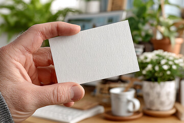 business card mockup model, theme