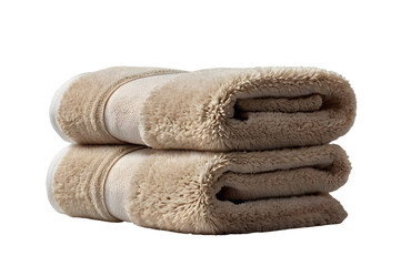  Stacked bath towels isolated on white