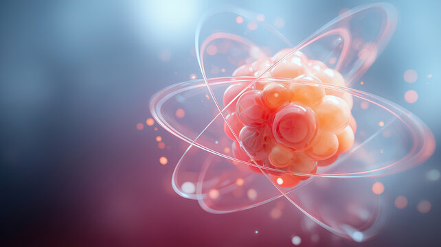 AI-Generated Atom in Motion Art