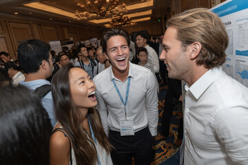 dynamic medical conference showcasing innovative technologies in medical education