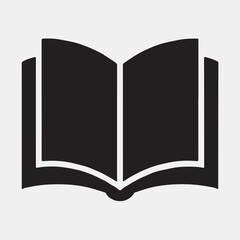 Open book icon, perfect for educational resources.
