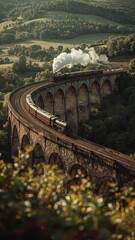 Obraz premium Steam Over Nine Arches