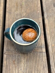 Mug of tea with marshmallows