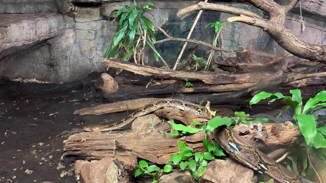 the python was crawling