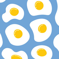 Fried eggs vector illustration