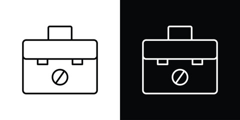 Unemployment icon linear icon. Line with editable stroke