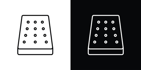 Mattress icon linear icon. Line with editable stroke