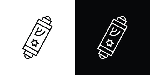 Mezuzah icon linear icon. Line with editable stroke