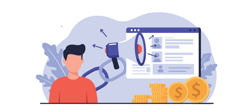 "Affiliate Program Vector &ndash; High-Quality Digital Graphics for Marketing & Partnerships"