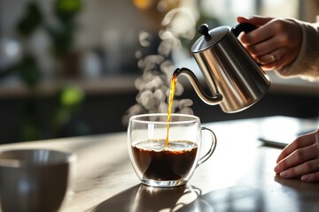 Pour Over Coffee Brew Fresh Start Morning Routine Cafe Experience