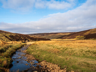 Grassington moor at Sunset. Yorkshire Dales National Park