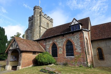 St. John the Baptist Church, located in Little Missenden, Buckinghamshire, England, UK