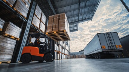 Efficient operation of forklift handling in warehouse logistics