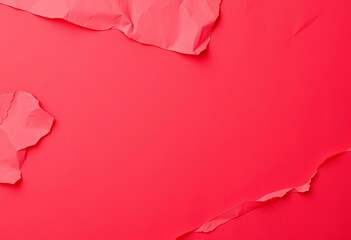 Vibrant crimson abstract paper texture with layered folds and creases,   illustration,  texture