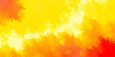 Vibrant red & yellow paper texture, summery abstract background, fold, red