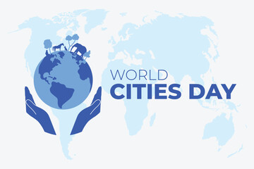 World Habitat Day. Template for background, banner, card, poster. Vector illustration