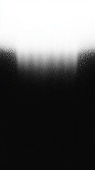 Black background with shiny dots fading into a bright white light at the top. Abstract concept.