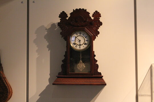 antique clock on the wall