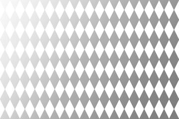 ダイヤ模様のグラデーショングレー（白透過）