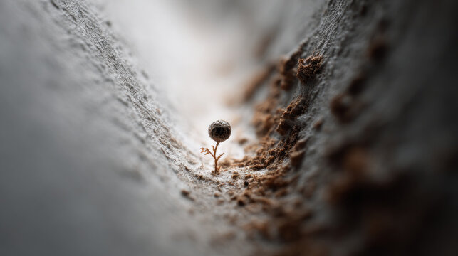 Small object delicate macro intricate detail myste ef acf beac, tiny fungus growing rough