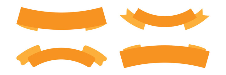 Obraz premium Ribbon vector. vintage ribbon set woodcut engraving vector illustration