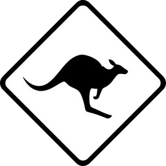 Action Sign, Kangaroo, Australia, Illustration, Wildlife, Silhouette, Wildlife Awareness