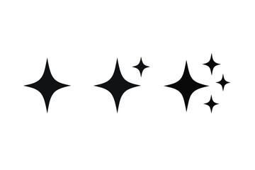 Elegant Black Sparkle Collection Enhancing Visual Appeal with Dynamic and Eye Catching Starburst Elements for Graphic Design