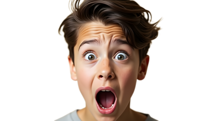  surprised face , expressive face cutout.