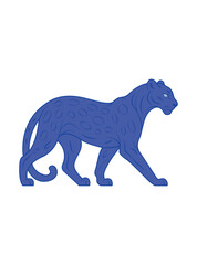 Tiger, Cheetah Hunting scene vector art.