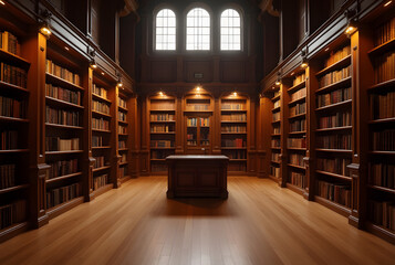 Traditional Library Interior