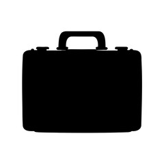 Briefcase silhouette vector, Business briefcase icon, Professional briefcase