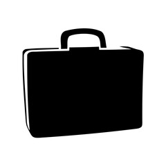 Briefcase silhouette vector, Business briefcase icon, Professional briefcase