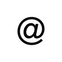 Iconic At Symbol for Email Address, Internet, and Computer Usage Depicting Online Communication and Connectivity in the Digital Age